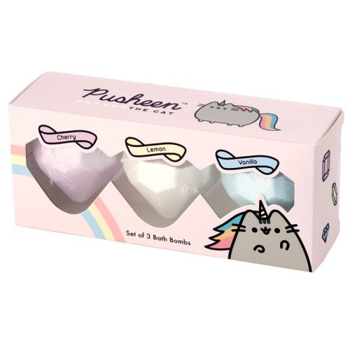 pusheen macskás fürdőbomba szett