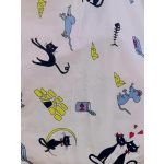 Vidám macskás táska egér mintával mindennapi használatra