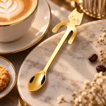 Arany macskás kiskanál kávézás mellé