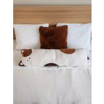 cicás plüss párna dekoratív macska mintával – pihenéshez ideális