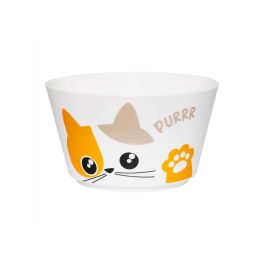 Macskás tálka mancs mintával – porcelán salátástál 680 ml