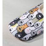 Kényelmes, vékony talpú macskamancsos női papucs, hálószobai viseletre