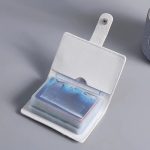 cica mintás kompakt kártyatartó nőknek