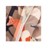 cicás mikroszálas ágyneműhuzat narancsos mintával