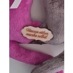 Puha plüss cicás ajtódísz kézzel készítve