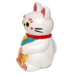 Maneki Neko szerencsehozó macska persely lakásdísz