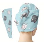 Utazáshoz is praktikus cicás hajturbán, könnyű és gyorsan száradó anyagból