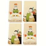 Cicás konyharuha szett – 4 db mikroszálas kéztörlő