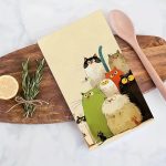 Cicás konyharuha szett – 4 db mikroszálas kéztörlő