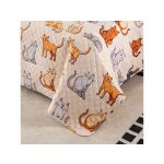 Macskás mintás takaró modern hálószobába