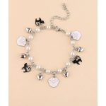 macskás charm karkötő