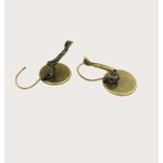 Cicás kerek fülbevaló hátoldala és záródása