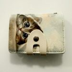 Macskás kártyatartó cicás mintával – Doromboló Webshop