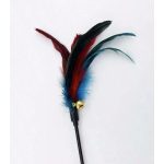 interaktív tollas macskajáték pálcával játékos és aktív cicáknak