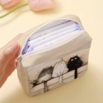 cipzáras tisztasági betét tároló cicás mintával