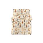 Macskás ágyneműhuzat 140x220 cm puha pamut anyaggal