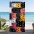 Vidám, cicafejes strandtörölköző 160×80 cm – Doromboló Webshop