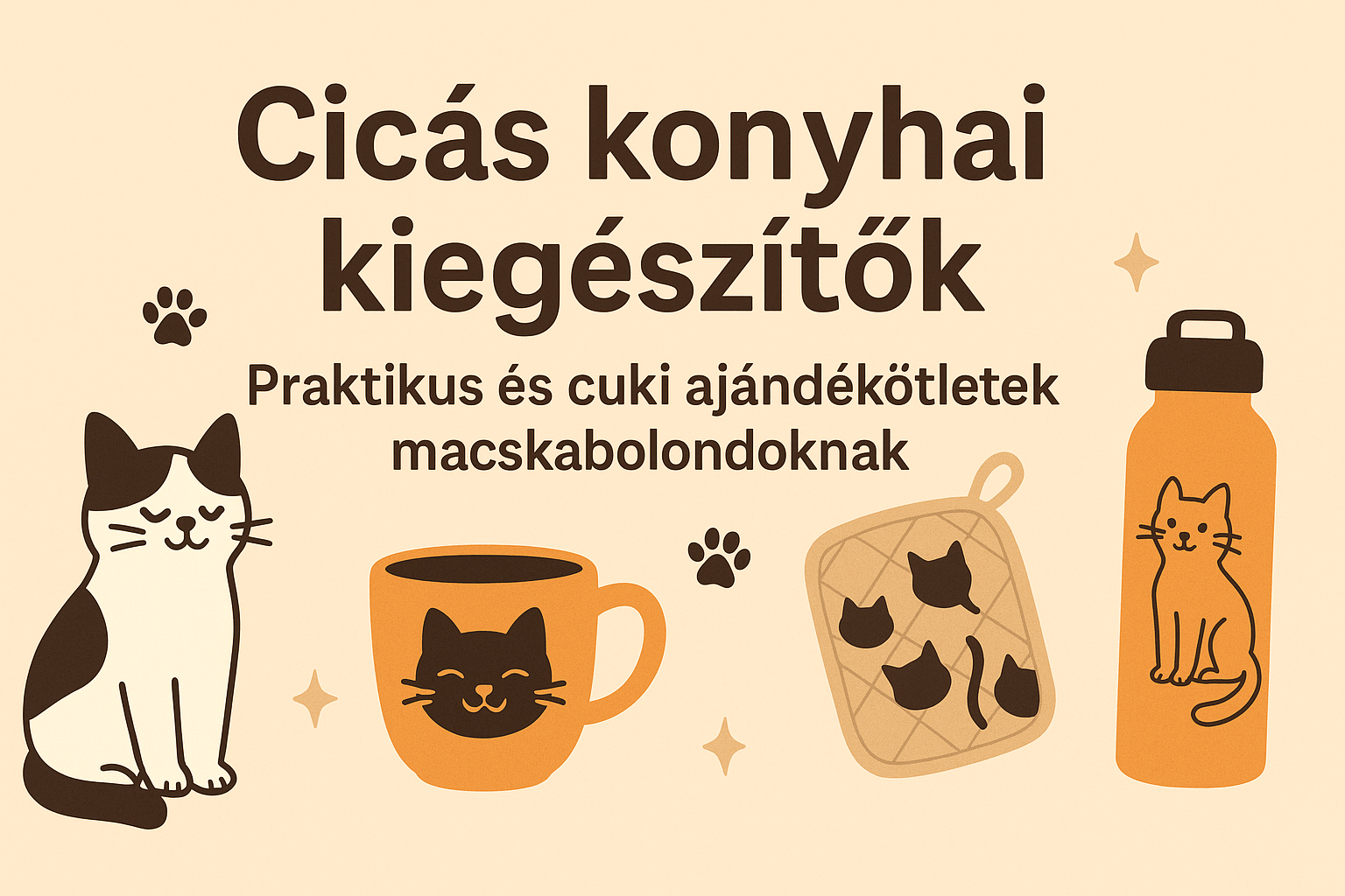 Cicás konyhai kiegészítők – Ajándékötletek macskarajongóknak