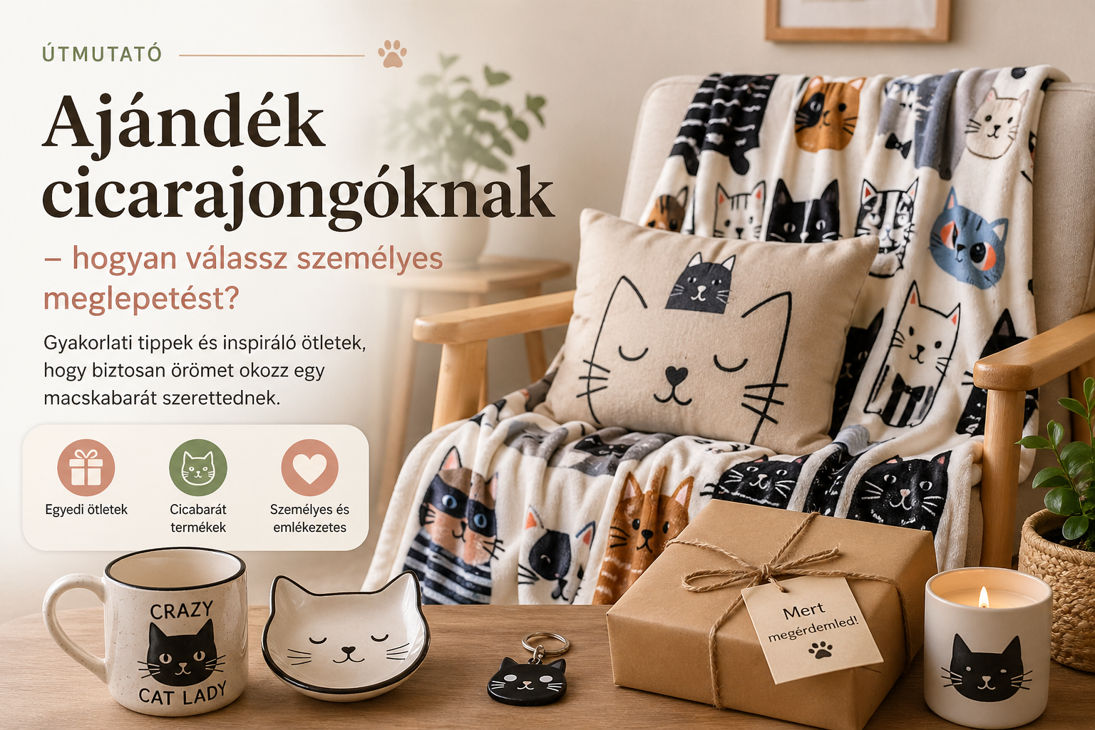 Ajándék cicarajongóknak – hogyan válassz igazán személyes meglepetést?