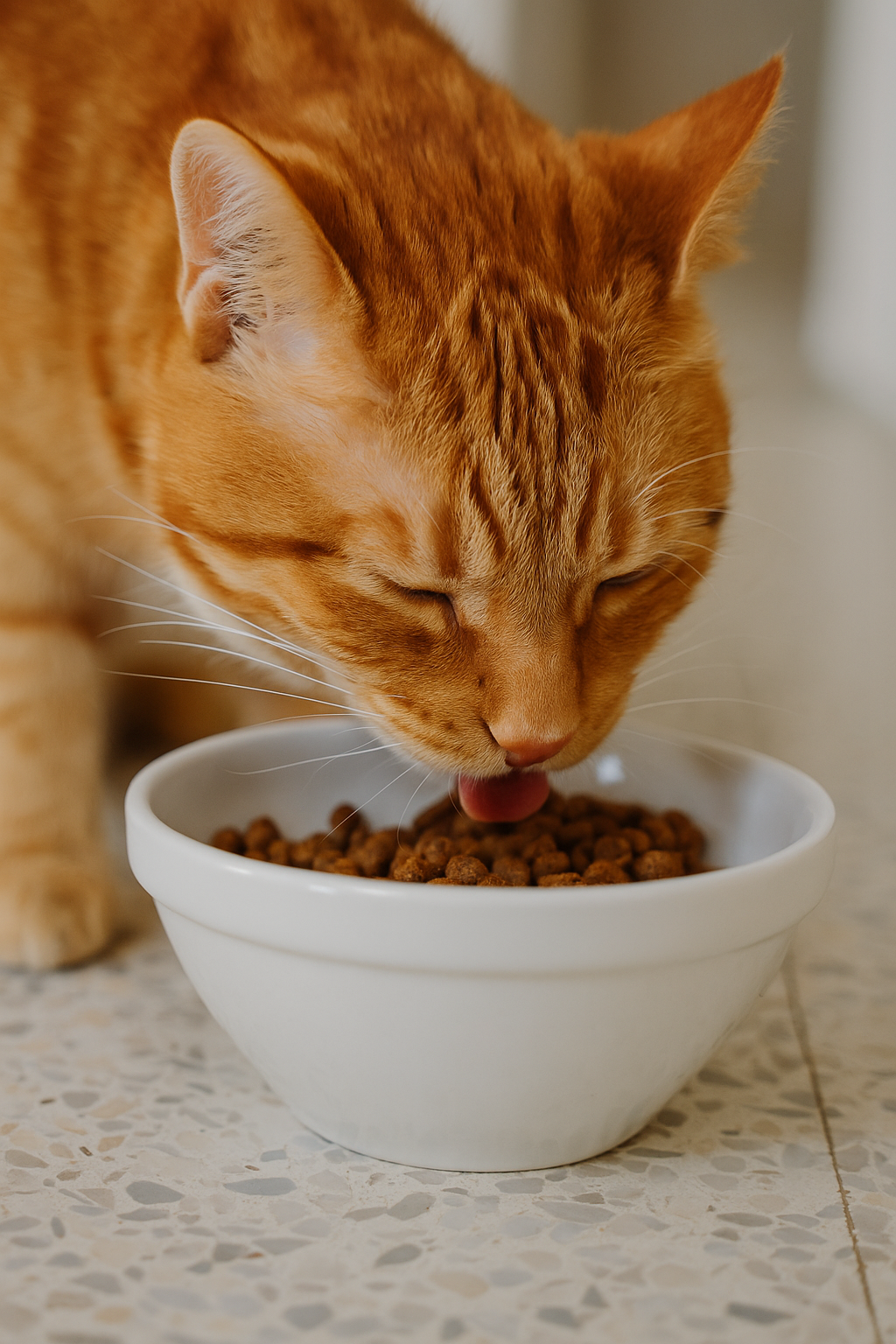 Benti cica friss levegőt élvez