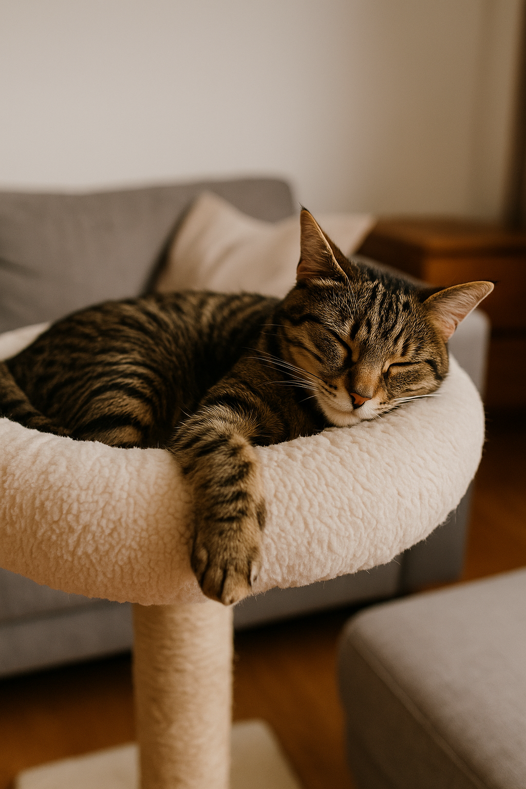 Benti macska pihenőhely lakásban