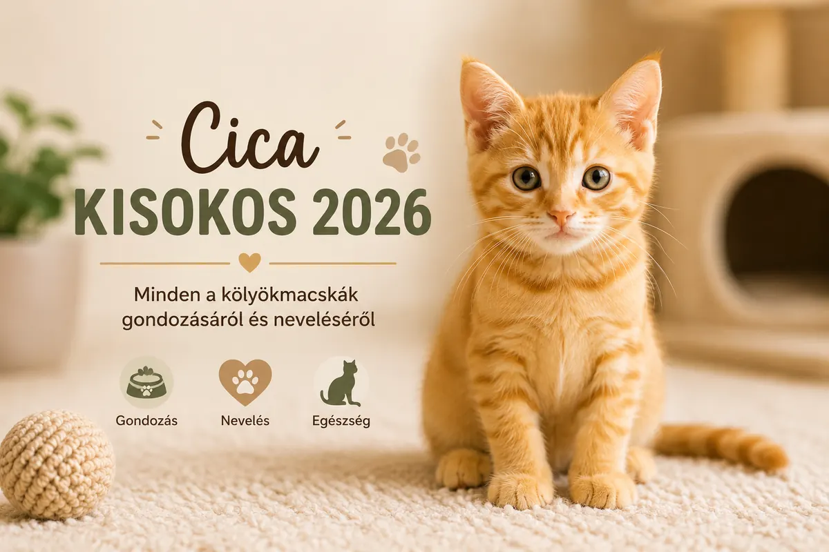 Cica Kisokos 2026 – Minden a kölyökmacskák gondozásáról és neveléséről