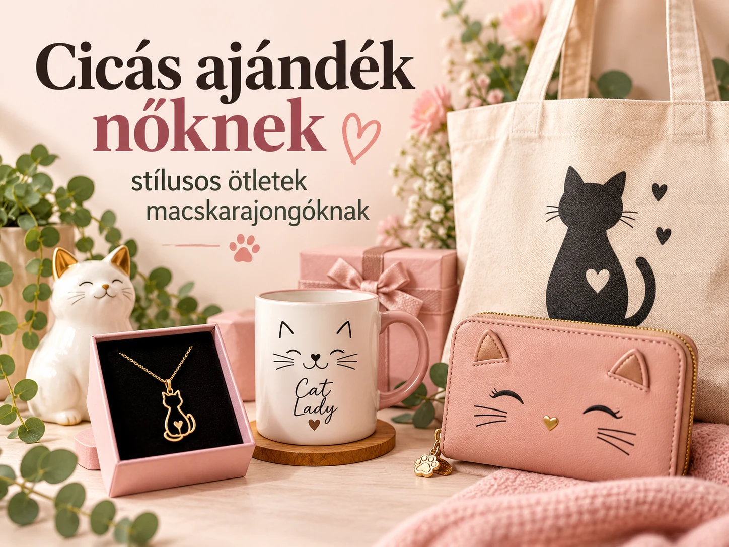 Cicás ajándék nőknek – ötletek macskarajongóknak