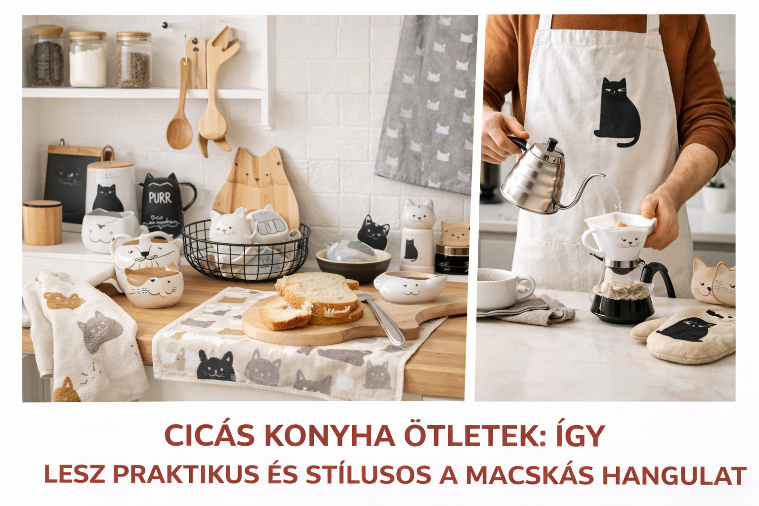 Cicás konyha ötletek: így lesz praktikus és stílusos a macskás hangulat