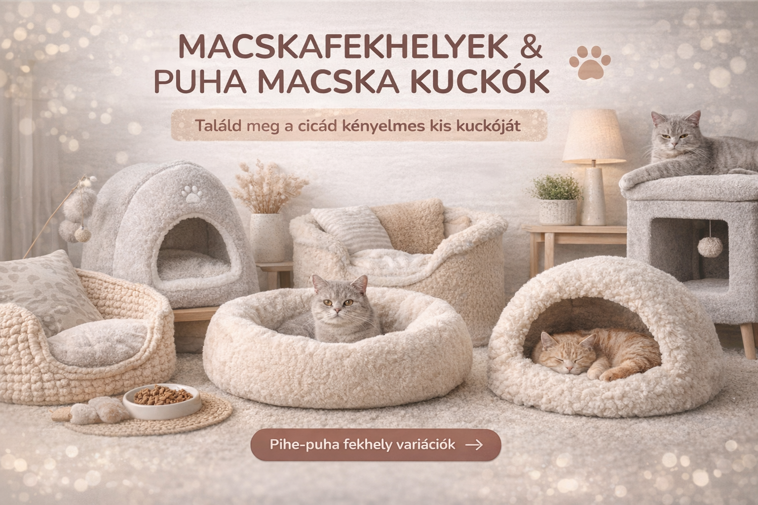 Macska kuckó a lakásban – így lesz a cicádnak nyugodt, biztonságos pihenőhelye