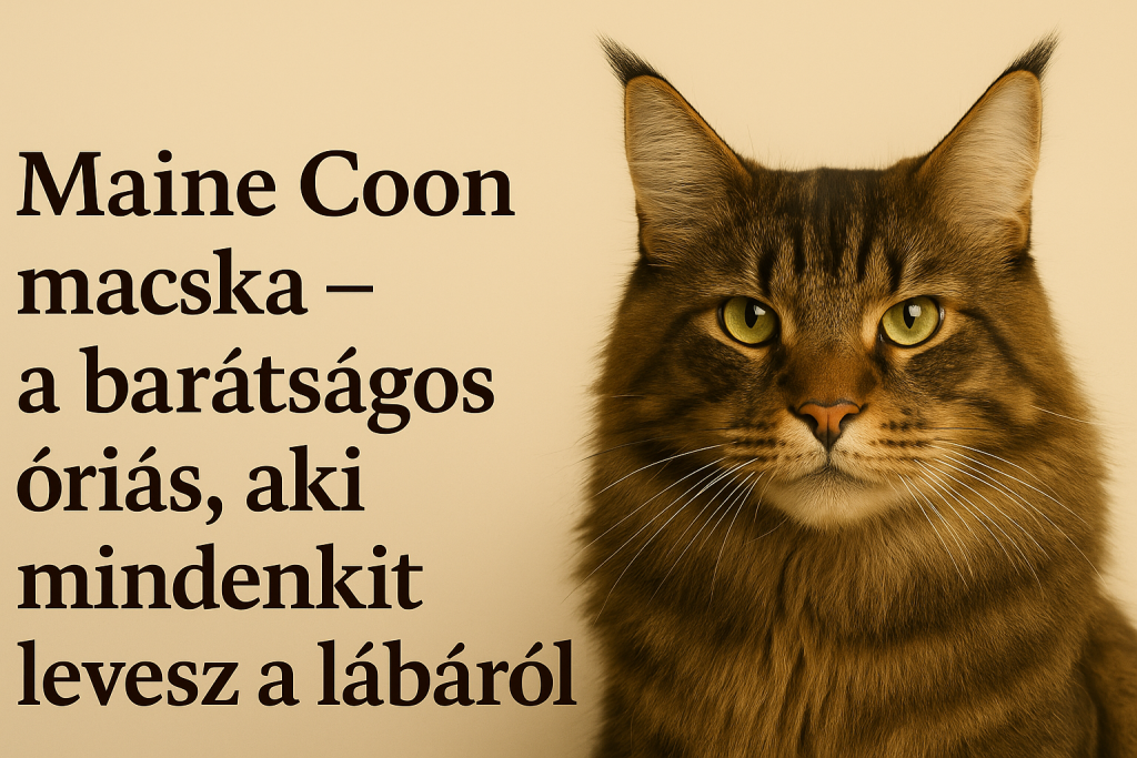 Maine Coon macska – a barátságos óriás, aki mindenkit levesz a lábáról 