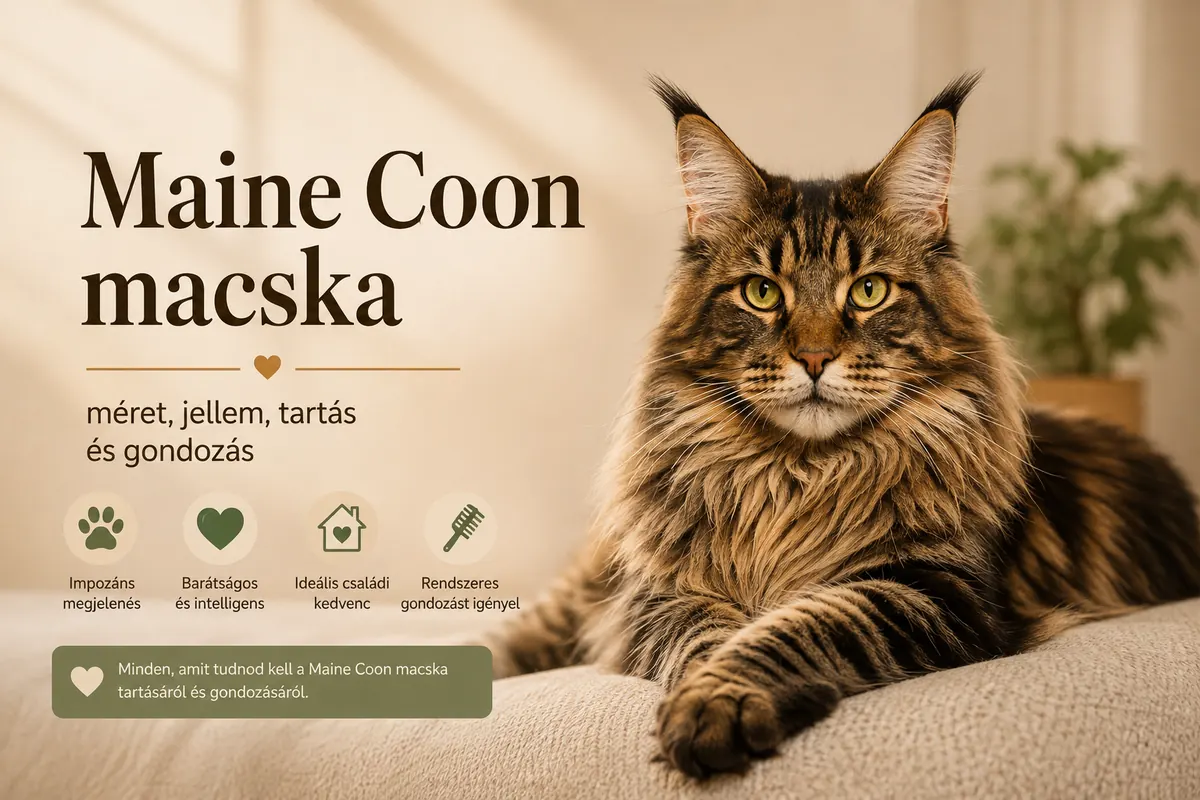 Maine Coon macska – méret, jellem, ár és gondozás