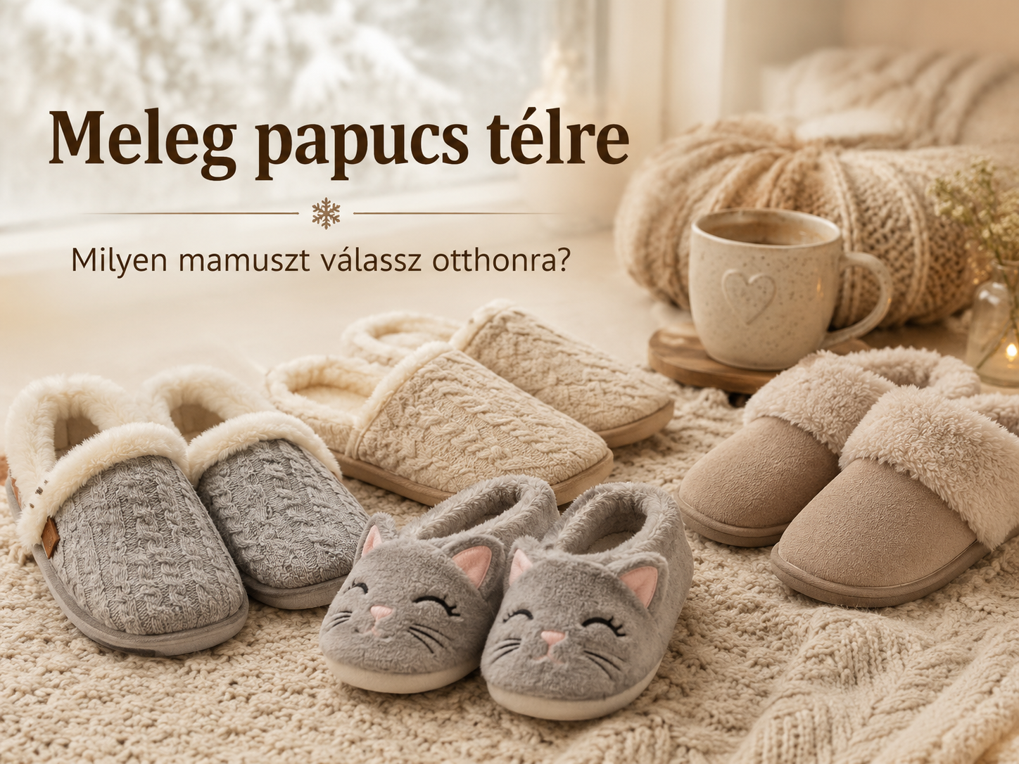 Meleg papucs télre – milyen mamuszt válassz otthonra?