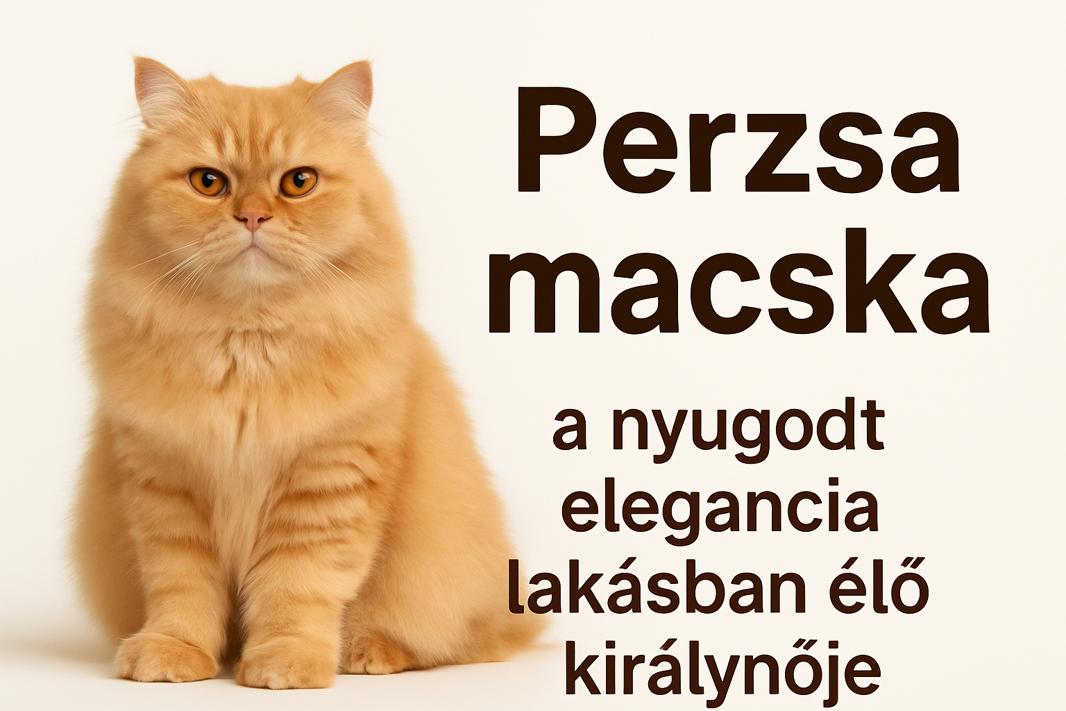 Perzsa macska – a nyugodt elegancia lakásban élő királynője